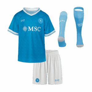 625857_1 Kid's Napoli Home Soccer Jersey Kit(Jersey+Shorts+Socks) 25/26 Blue
