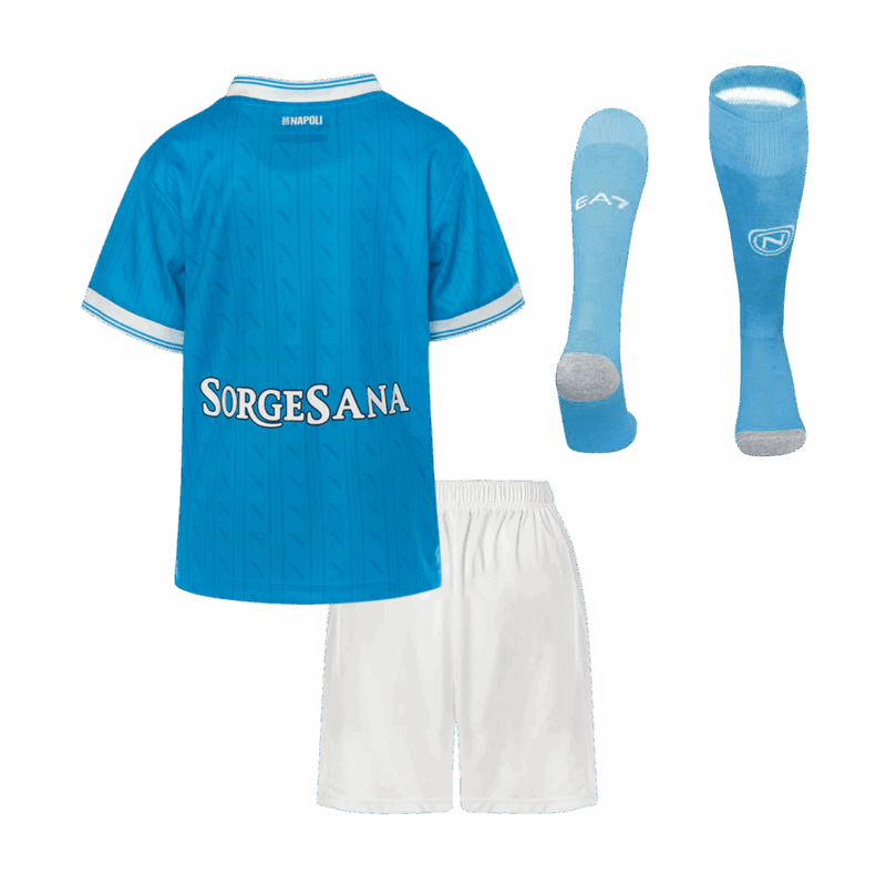 625857_2 Kid's Napoli Home Soccer Jersey Kit(Jersey+Shorts+Socks) 25/26 Blue