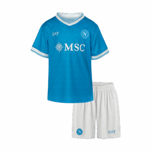 Kid's Napoli Home Soccer Jersey Kit(Jersey+Shorts) 25/26 Blue