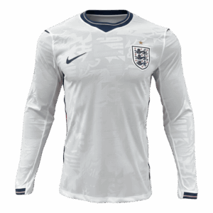 627450_1 England Long Sleeve Home Soccer Jersey 2026