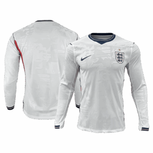 627450_3 England Long Sleeve Home Soccer Jersey 2026
