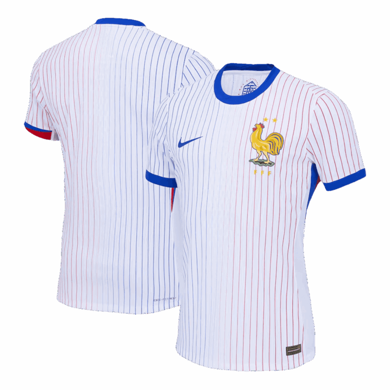 459498_3 Men's Authentic France Away Soccer Jersey Shirt EURO 2024 - Player Version