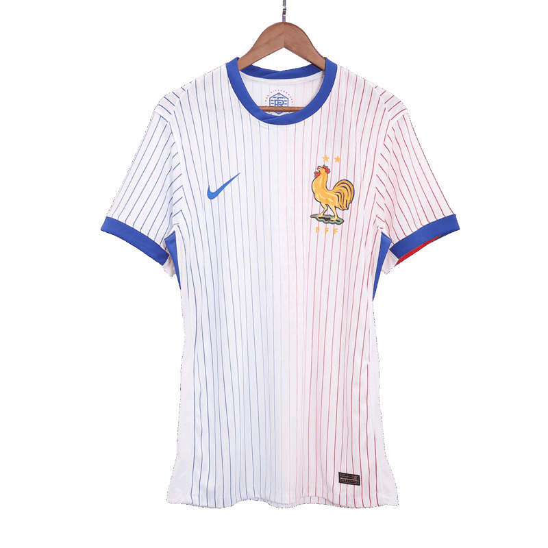 459498_5 Men's Authentic France Away Soccer Jersey Shirt EURO 2024 - Player Version