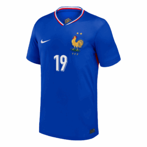 611823_2 KALULU #19 France Euro Home Soccer Jersey Blue