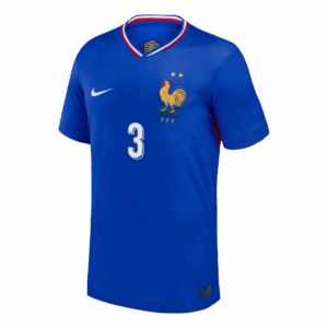 611911_2 MENDY #3 France Euro Home Soccer Jersey Blue