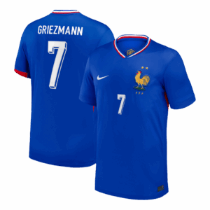 611977_1 GRIEZMANN #7 France Euro Home Soccer Jersey Blue