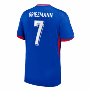 611977_3 GRIEZMANN #7 France Euro Home Soccer Jersey Blue