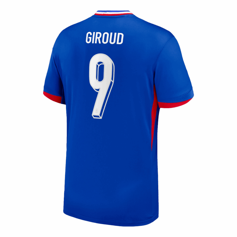 612043_3 GIROUD #9 France Euro Home Soccer Jersey Blue