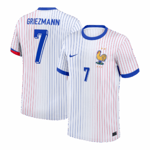 612407_1 GRIEZMANN #7 France Euro Away Soccer Jersey White