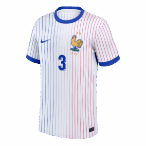 612495_2 MENDY #3 France Euro Away Soccer Jersey White