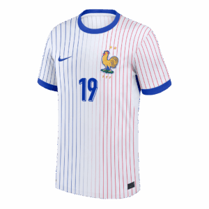 612825_2 KALULU #19 France Euro Away Soccer Jersey White