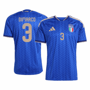 621341_1 DIMARCO #3 Italy Home Soccer Jersey World Cup 2026 Blue