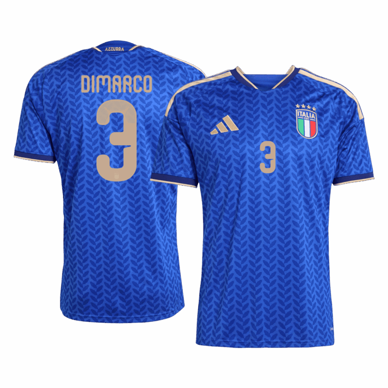 621341_1 DIMARCO #3 Italy Home Soccer Jersey World Cup 2026 Blue