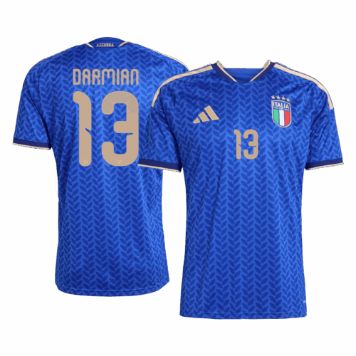 621410_1 DARMIAN #13 Italy Home Soccer Jersey World Cup 2026 Blue