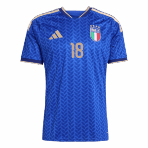 621433_2 BARELLA #18 Italy Home Soccer Jersey World Cup 2026 Blue
