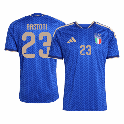 621456_1 BASTONI #23 Italy Home Soccer Jersey World Cup 2026 Blue