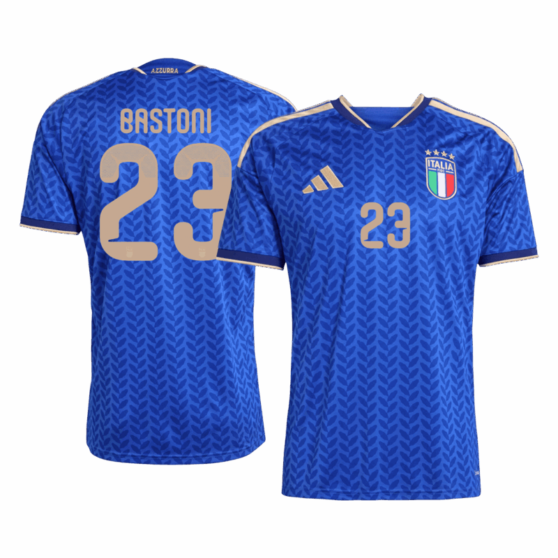 621456_1 BASTONI #23 Italy Home Soccer Jersey World Cup 2026 Blue