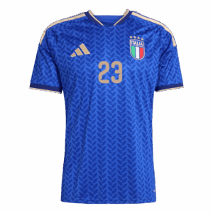 621456_2 BASTONI #23 Italy Home Soccer Jersey World Cup 2026 Blue