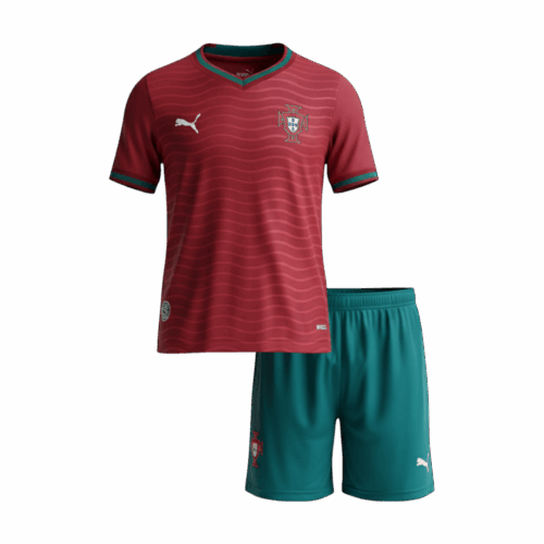619939_1 Kid's Portugal Home Soccer Jersey Kit(Jersey+Shorts) World Cup 2026 Red