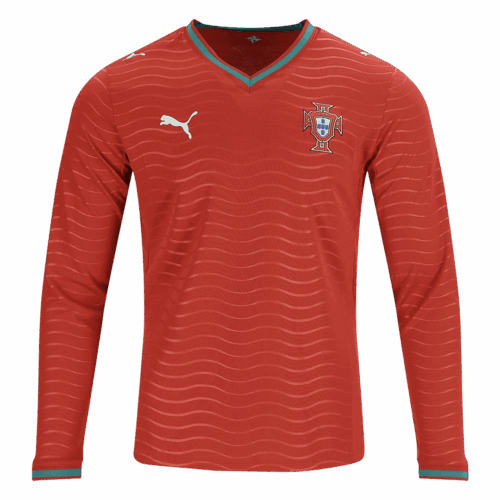 627508_1 Portugal Long Sleeve Home Soccer Jersey 2026