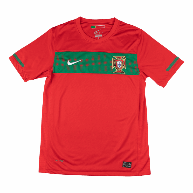 613916_3 Portugal Home Soccer Jersey Retro 2010