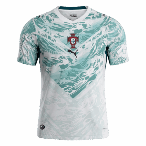 623655_1 Portugal Away Soccer Jersey World Cup 2026 White&Green