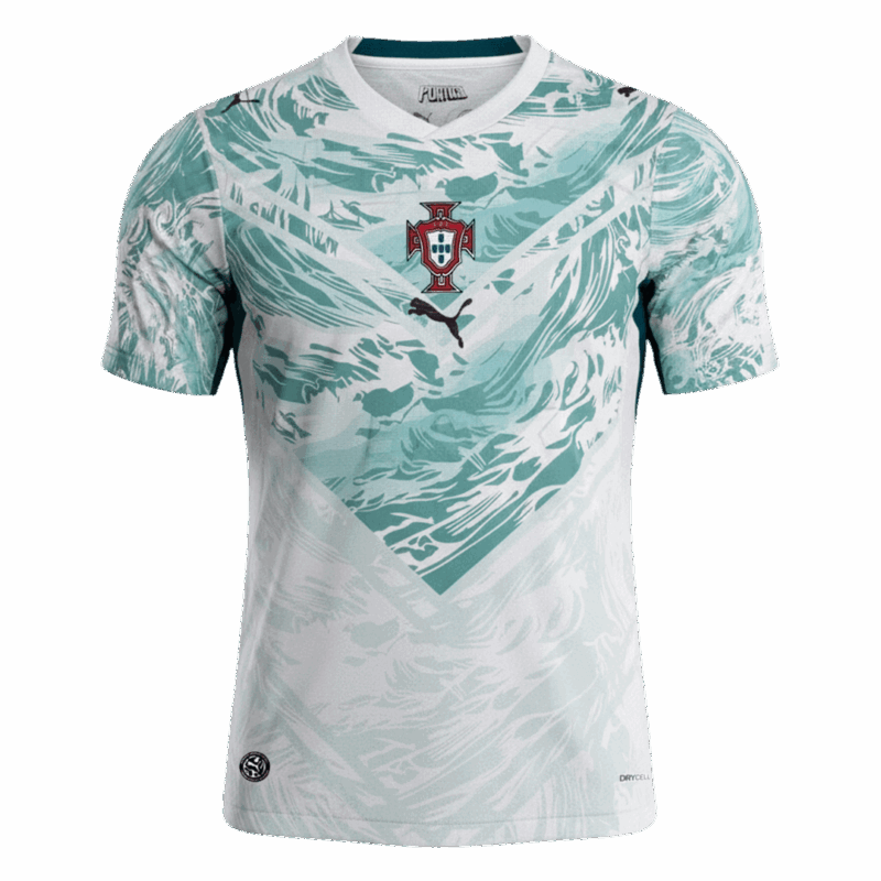 623655_1 Portugal Away Soccer Jersey World Cup 2026 White&Green